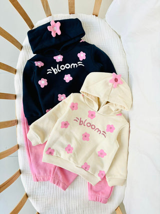 Bloom Papatya Detaylı Kız Bebek Takım