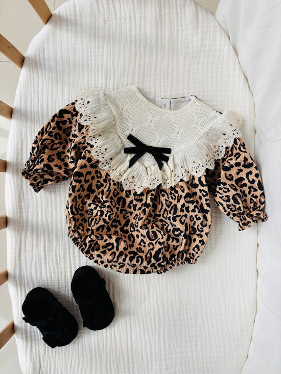 Lori Leopar Desenli Romper