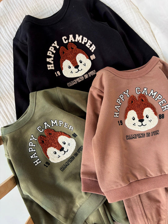 Happy Camper Sincap İşlemeli Erkek Bebek Takım