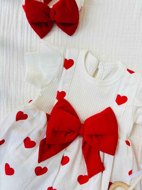 Mini Valentine Kalpli Elbise