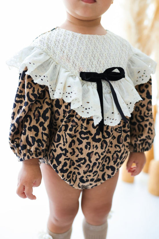 Lori Leopar Desenli Romper