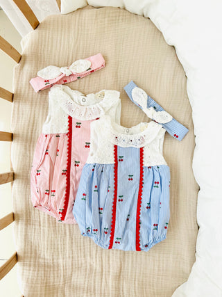 Cherry Bandanalı Romper