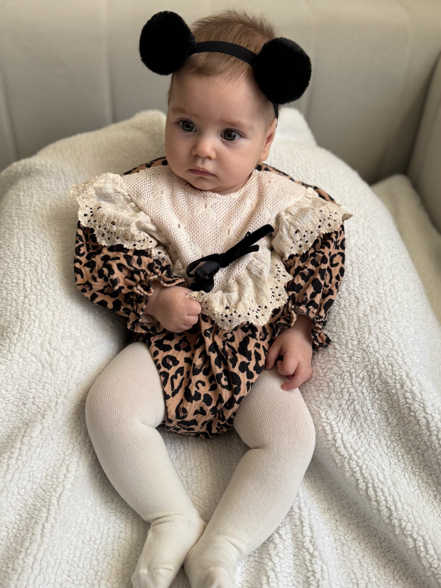 Lori Leopar Desenli Romper